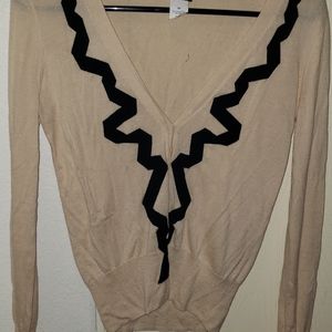 Black white cardigan